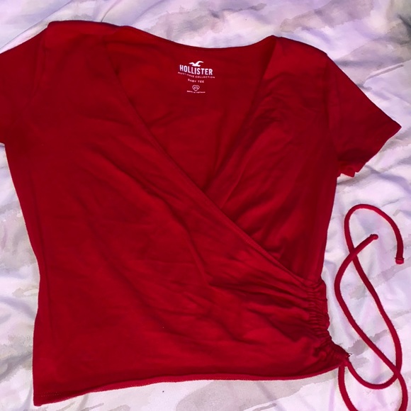 hollister v neck cropped top - Picture 1 of 1
